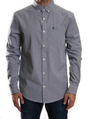 ORIGINAL PENGUIN HERITAGE SLIM FIT STRETCH GINGHAM BUTTON DOWN SHIRT LARGE NWOT